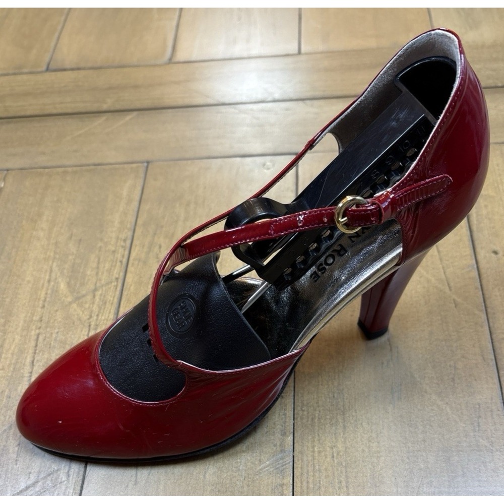 Taryn Rose Red Patent Leather Heels - Picture 5 of 12